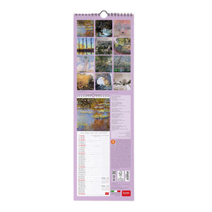 Legami - Monet 2027 Wall Takvim - 16 x 49 cm