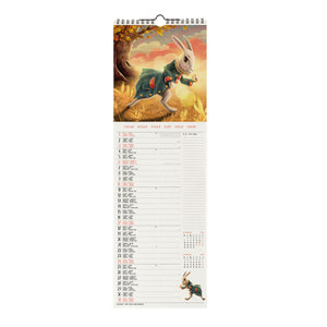Legami - Alice in Wonderland 2027 Wall Calendar - 16 x 49 cm