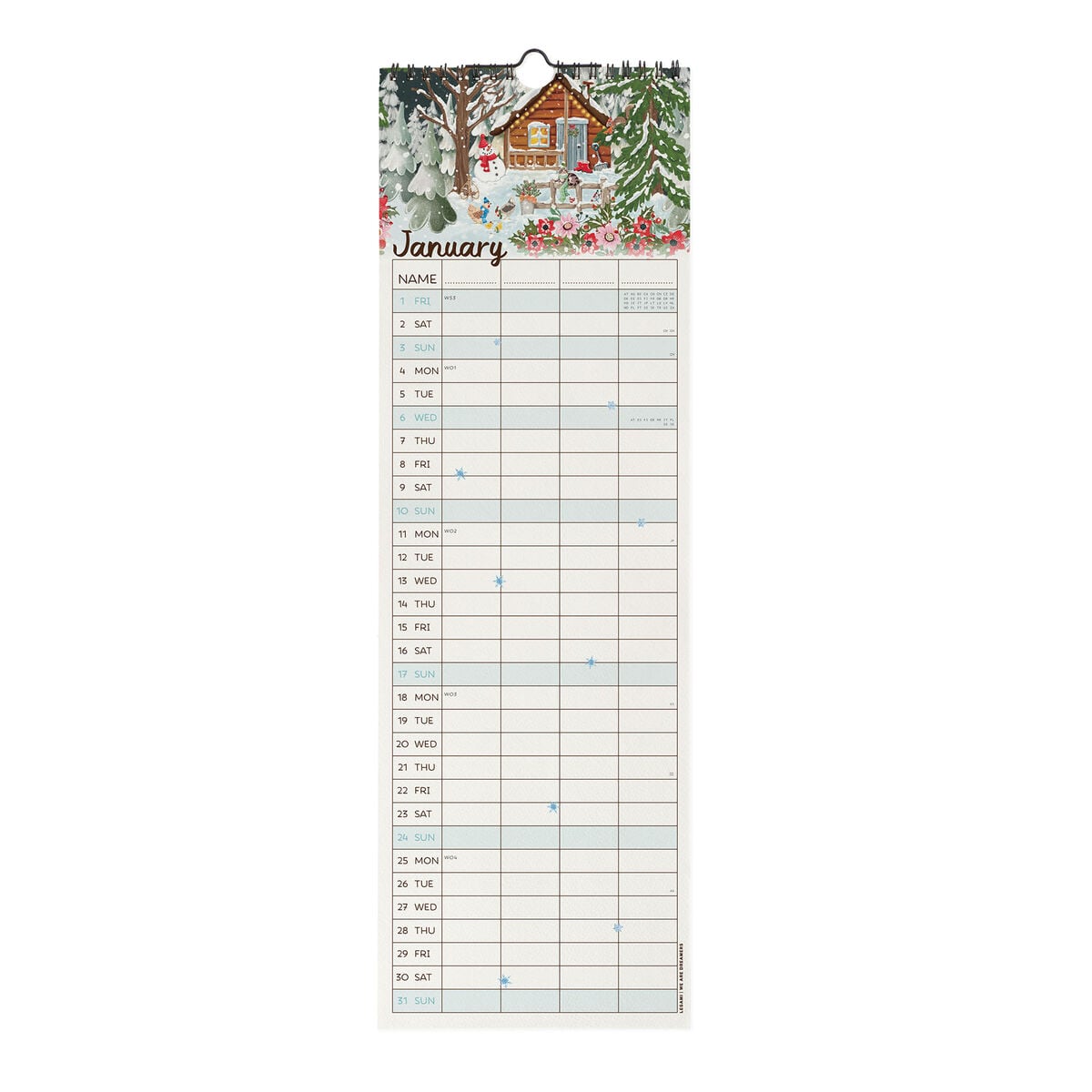 Legami - Home Sweet Home 2027 Wall Takvim - 16 x 49 cm