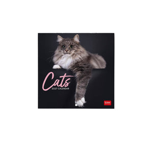 Legami - Cats 2027 Wall Calendar - 18 x 18 cm