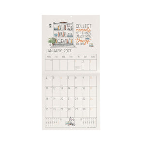 Legami - Sketchy Cats 2027 Wall Takvim - 18 x 18 cm