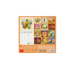 Legami - 2027 Wall Calendar - 18 x 18 cm - Book Lover's