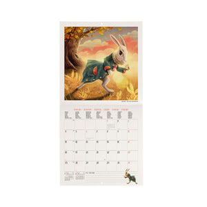 Legami - Alice in Wonderland 2027 Wall Calendar - 18 x 18 cm