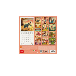 Legami - Alice in Wonderland 2027 Wall Calendar - 18 x 18 cm