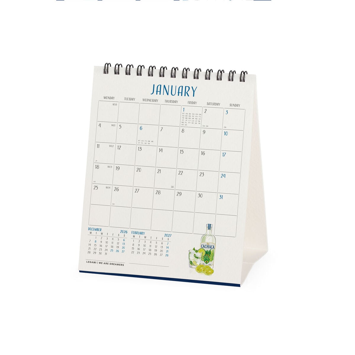Legami - Cheers 2027 Desk Takvim - 12 x 14,5 cm