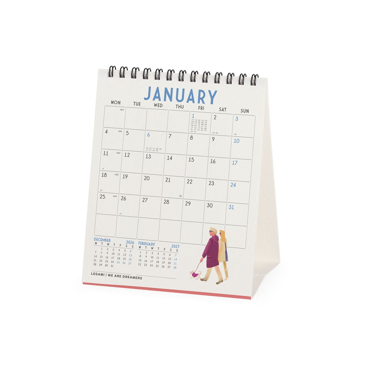 Legami - Italy 2027 Desk Takvim - 12 x 14,5 cm