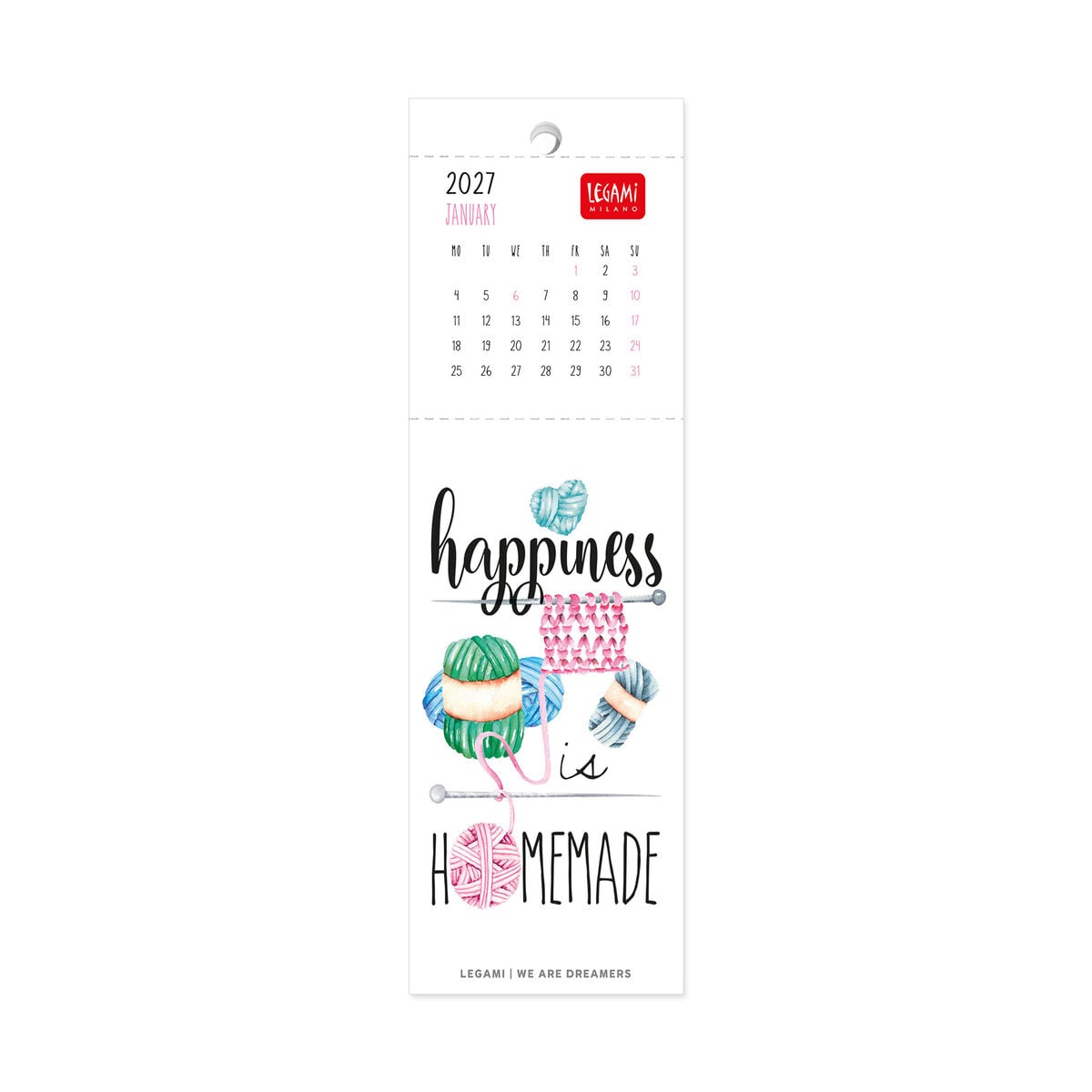 Legami - Aphorisms 2027 Kitap Ayracı Takvim - 5,5 x 18 cm