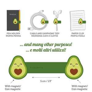 Legami - Avocado Magnetic Clip - Magnetic Clip