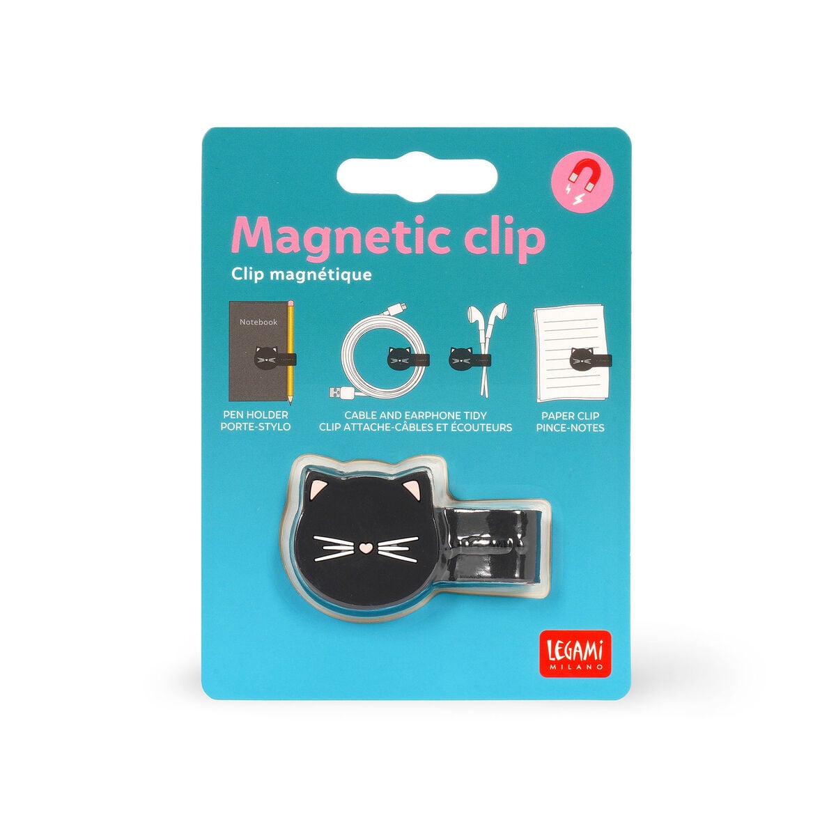 Legami - Kitty Magnetic Clip - Magnetic Clip
