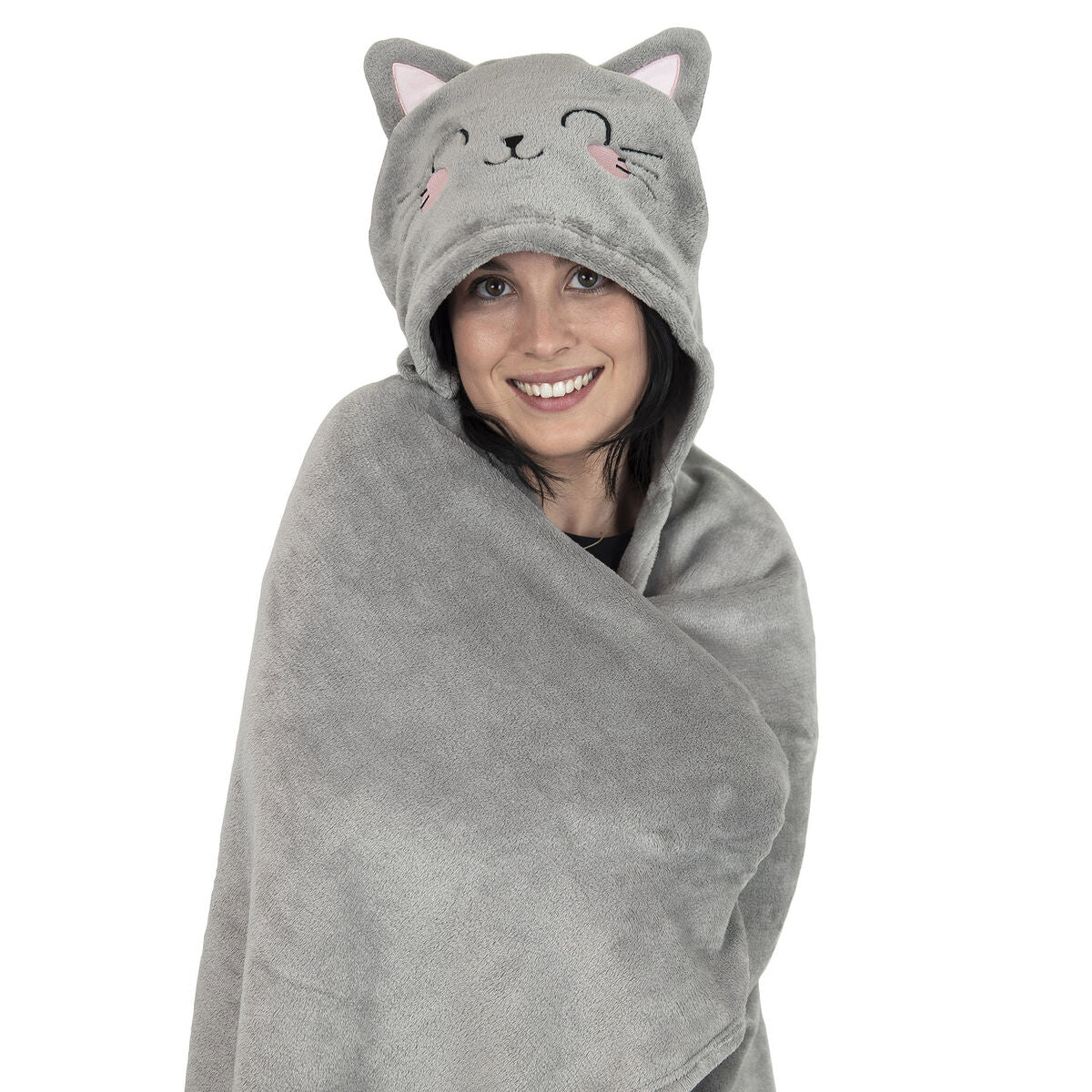 Legami - Kitty Hooded Blanket - Cosy Hugs