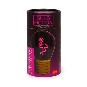 Legami - Dekoratif Lightbulb-Shaped Table Lamp - Flamingo - Bulb Fiction