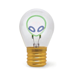 Legami - Decorative Lightbulb-Shaped Table Lamp - Alien - Bulb Fiction