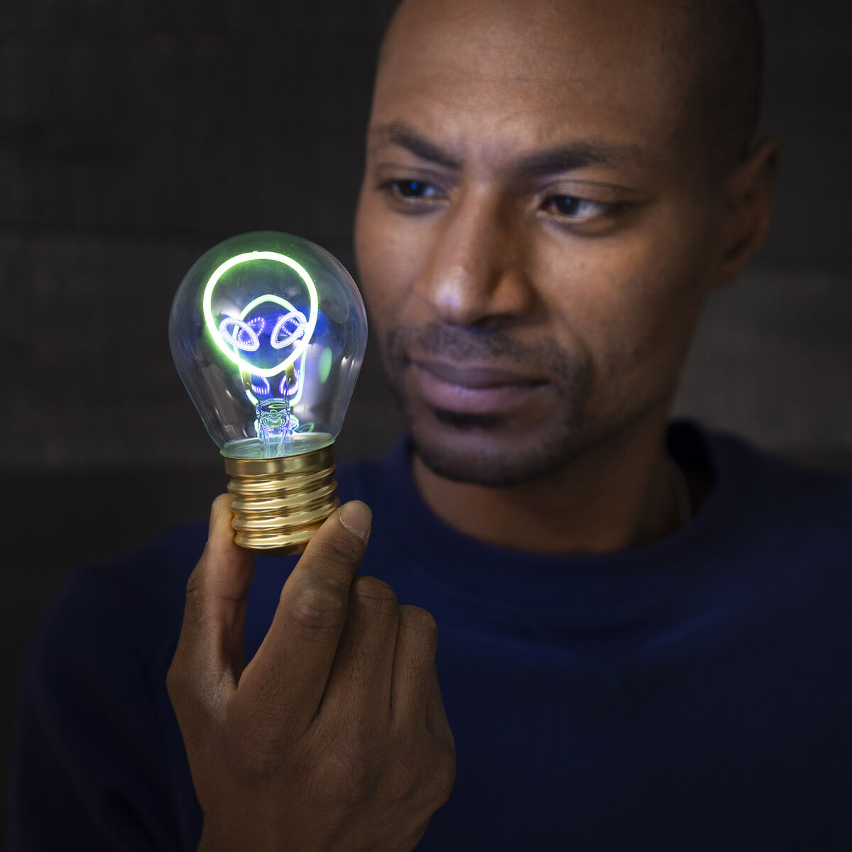 Legami - Decorative Lightbulb-Shaped Table Lamp - Alien - Bulb Fiction
