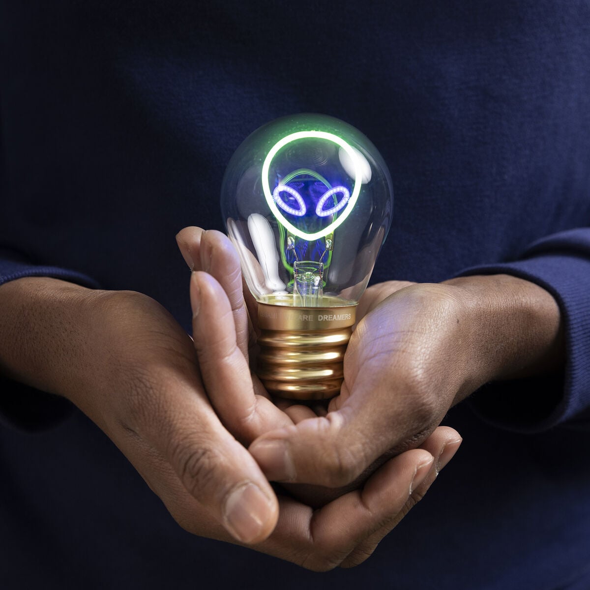 Legami - Decorative Lightbulb-Shaped Table Lamp - Alien - Bulb Fiction