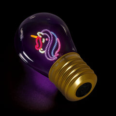 Legami - Decorative Lightbulb-Shaped Table Lamp - Unicorn - Bulb Fiction