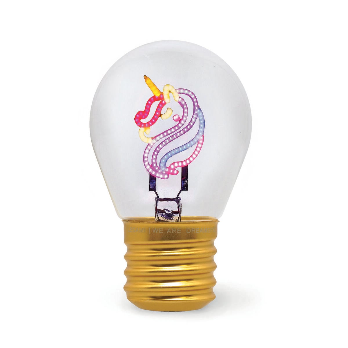 Legami - Decorative Lightbulb-Shaped Table Lamp - Unicorn - Bulb Fiction