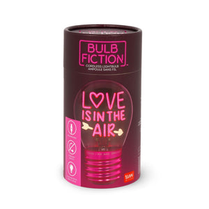 Legami - Dekoratif Lightbulb-Shaped Table Lamp - Aşk is in Air - Bulb Fiction