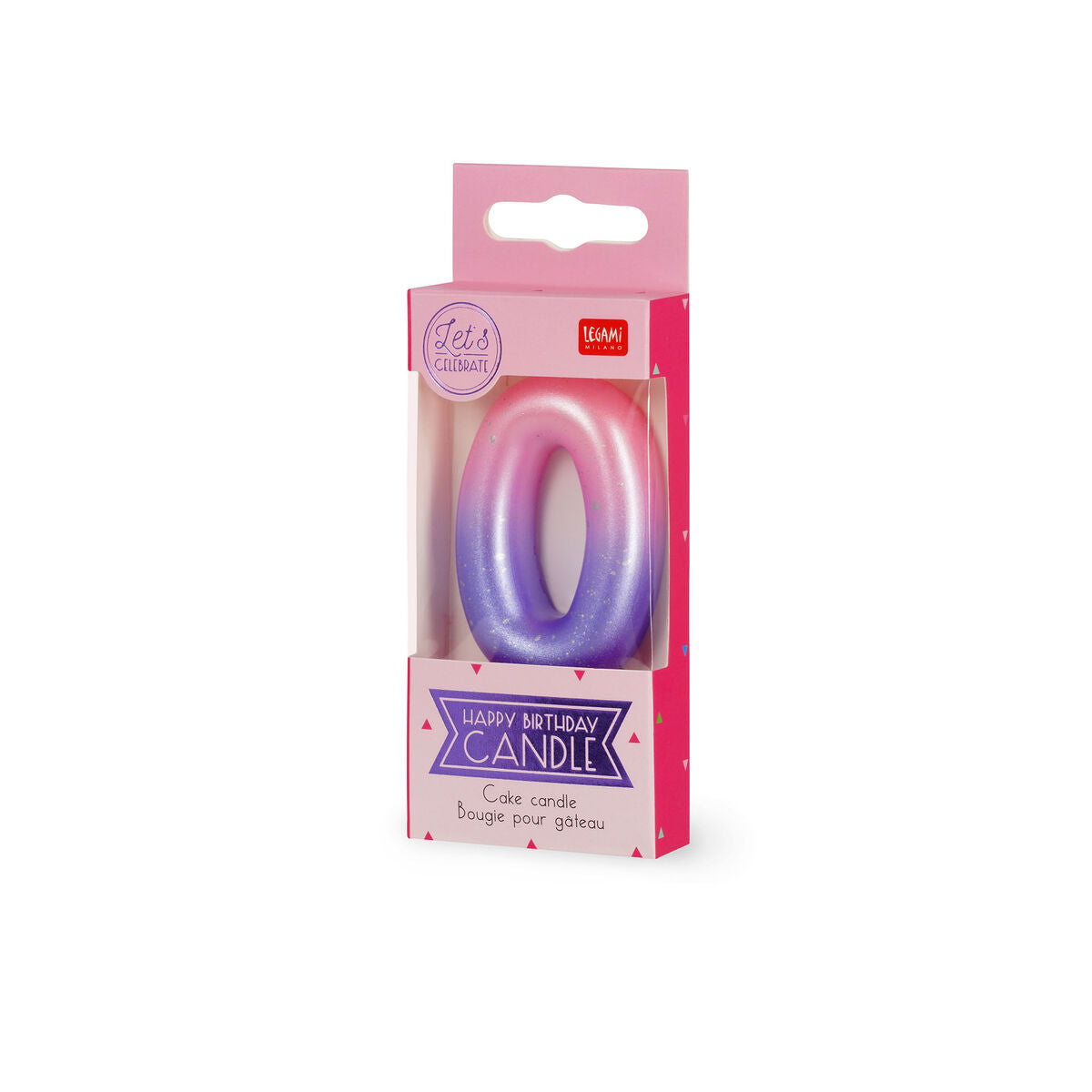 Legami - Pink Doğum Günü Cake Candle - 0 - Mutlu Doğum Günü Candle