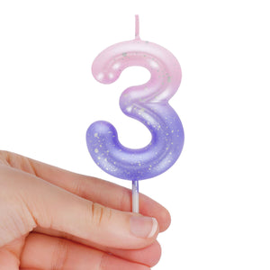 Legami - Pink Doğum Günü Cake Candle - 3 - Mutlu Doğum Günü Candle