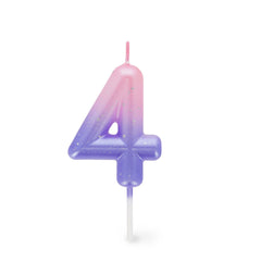 Legami - Pink Doğum Günü Cake Candle - 4 - Mutlu Doğum Günü Candle
