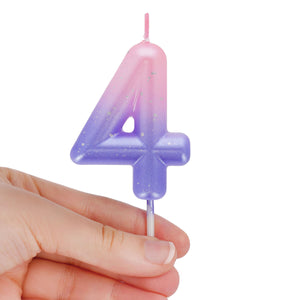 Legami - Pink Doğum Günü Cake Candle - 4 - Mutlu Doğum Günü Candle