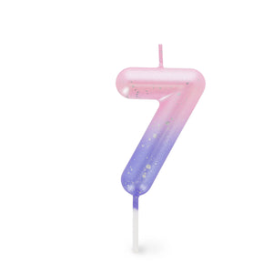 Legami - Pink Doğum Günü Cake Candle - 7 - Mutlu Doğum Günü Candle