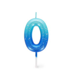 Legami - Blue Doğum Günü Cake Candle - 0 - Mutlu Doğum Günü Candle
