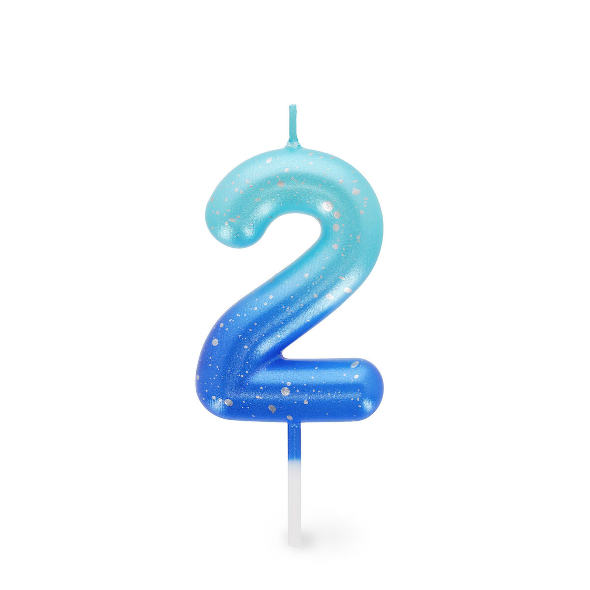 Legami - Blue Doğum Günü Cake Candle - 2 - Mutlu Doğum Günü Candle