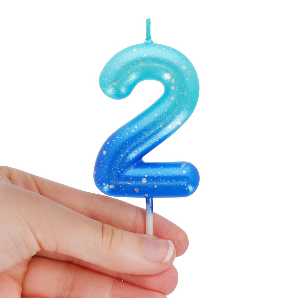 Legami - Blue Doğum Günü Cake Candle - 2 - Mutlu Doğum Günü Candle