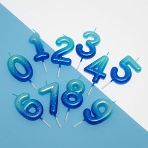 Legami - Blue Doğum Günü Cake Candle - 2 - Mutlu Doğum Günü Candle