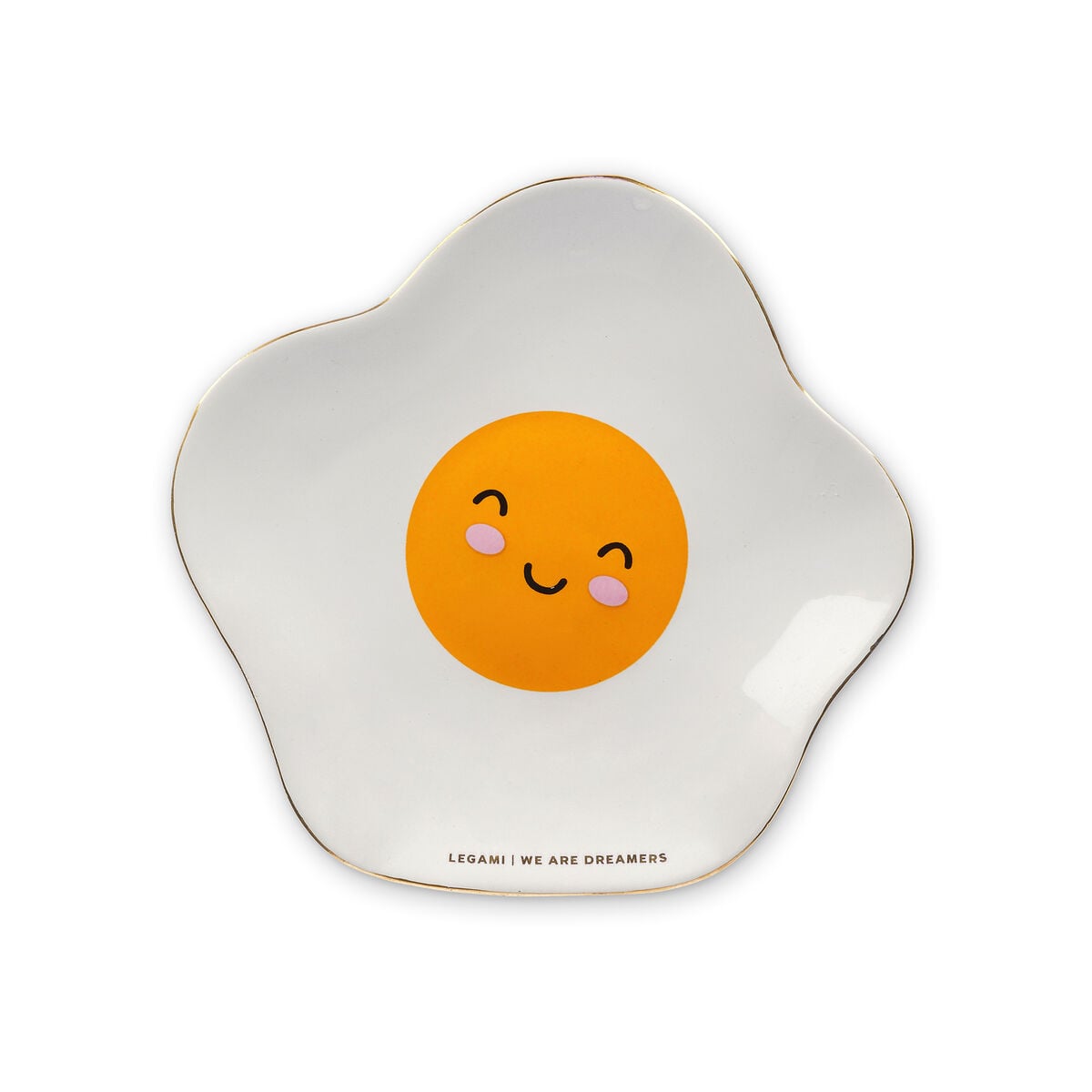 Legami - Hand-Decorated Ceramic Trinket Dish - Egg - Rings & Things