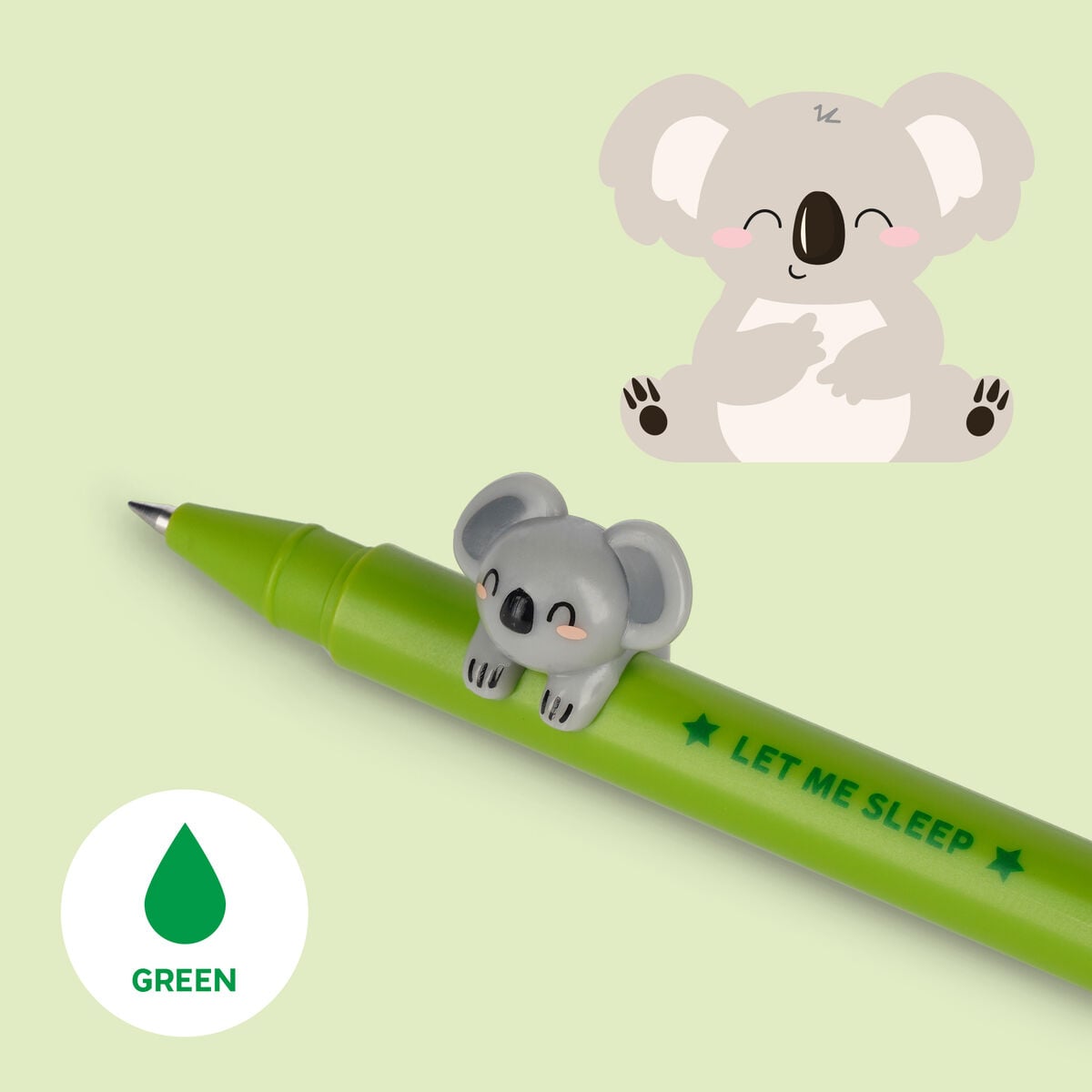 Legami - Pen with "Let Me Sleep" Koala Animal Charm - Cute Friends