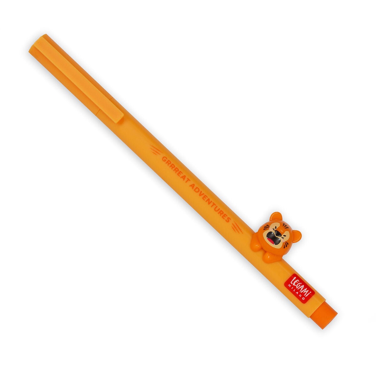Legami - "Grrreat Adventures" Tiger Animal Charm with Pen - Cute Friends