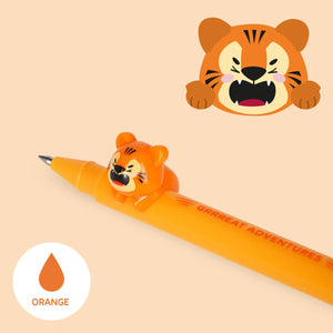 Legami - "Grrreat Adventures" Tiger Animal Charm with Pen - Cute Friends