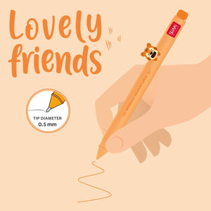Legami - "Grrreat Adventures" Tiger Animal Charm with Pen - Cute Friends