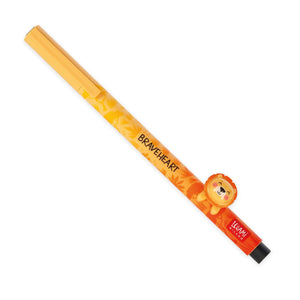 Legami - "King" Lion Animal Figurine with Pencil - Cute Friends