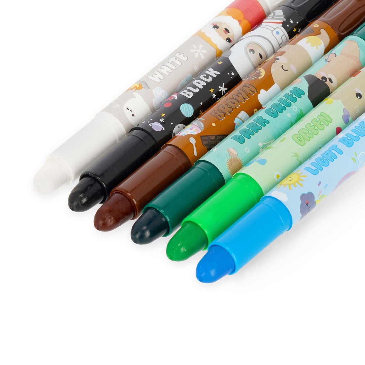 Legami - Set of 12 Twist-up Wax Crayons - Teddy Friends