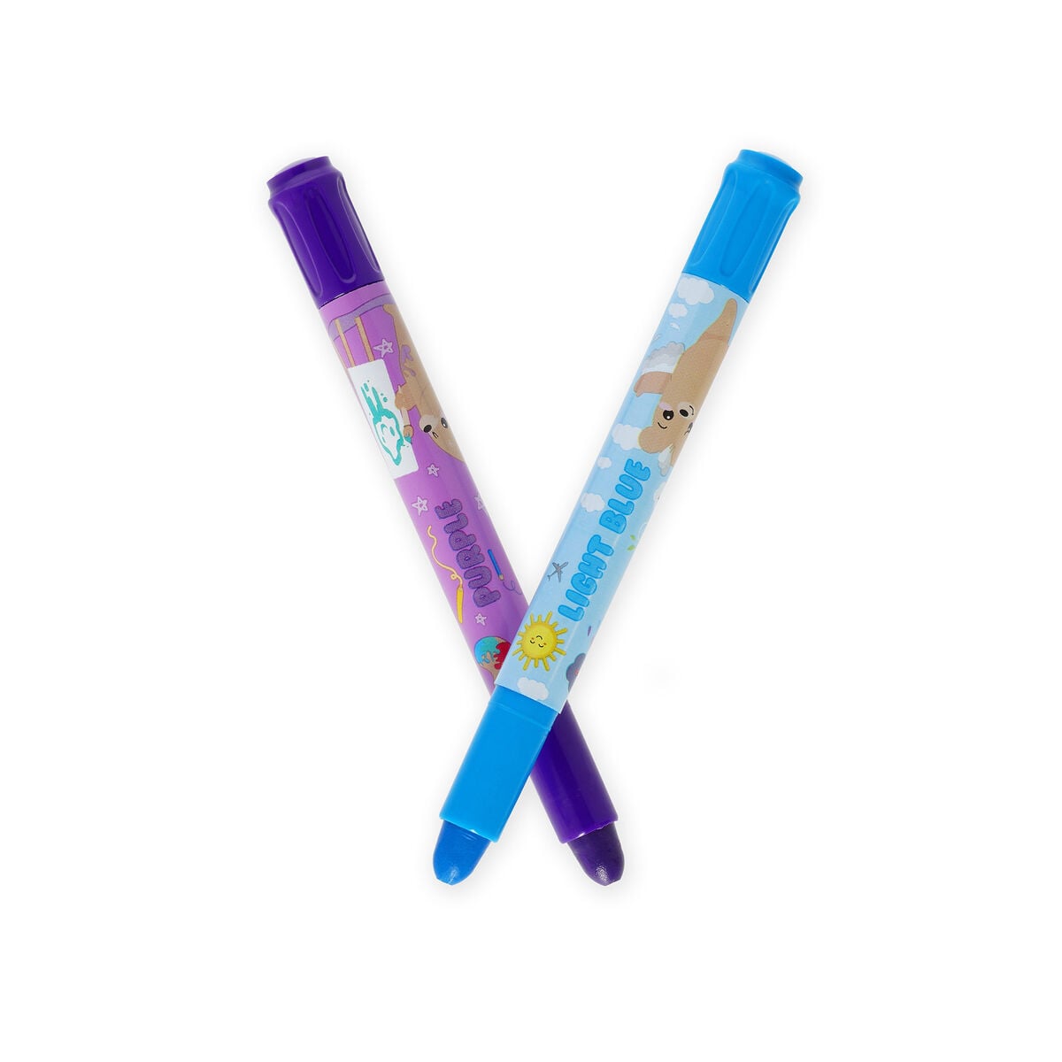 Legami - Set of 12 Twist-up Wax Crayons - Teddy Friends