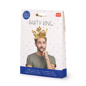 Legami - Gold Inflatable Crown - King - Party King