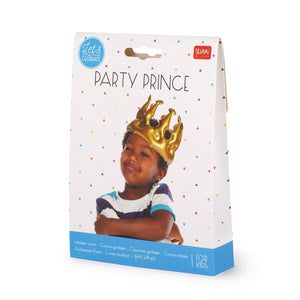 Legami - Gold Inflatable Crown - Prince - Parti Prince
