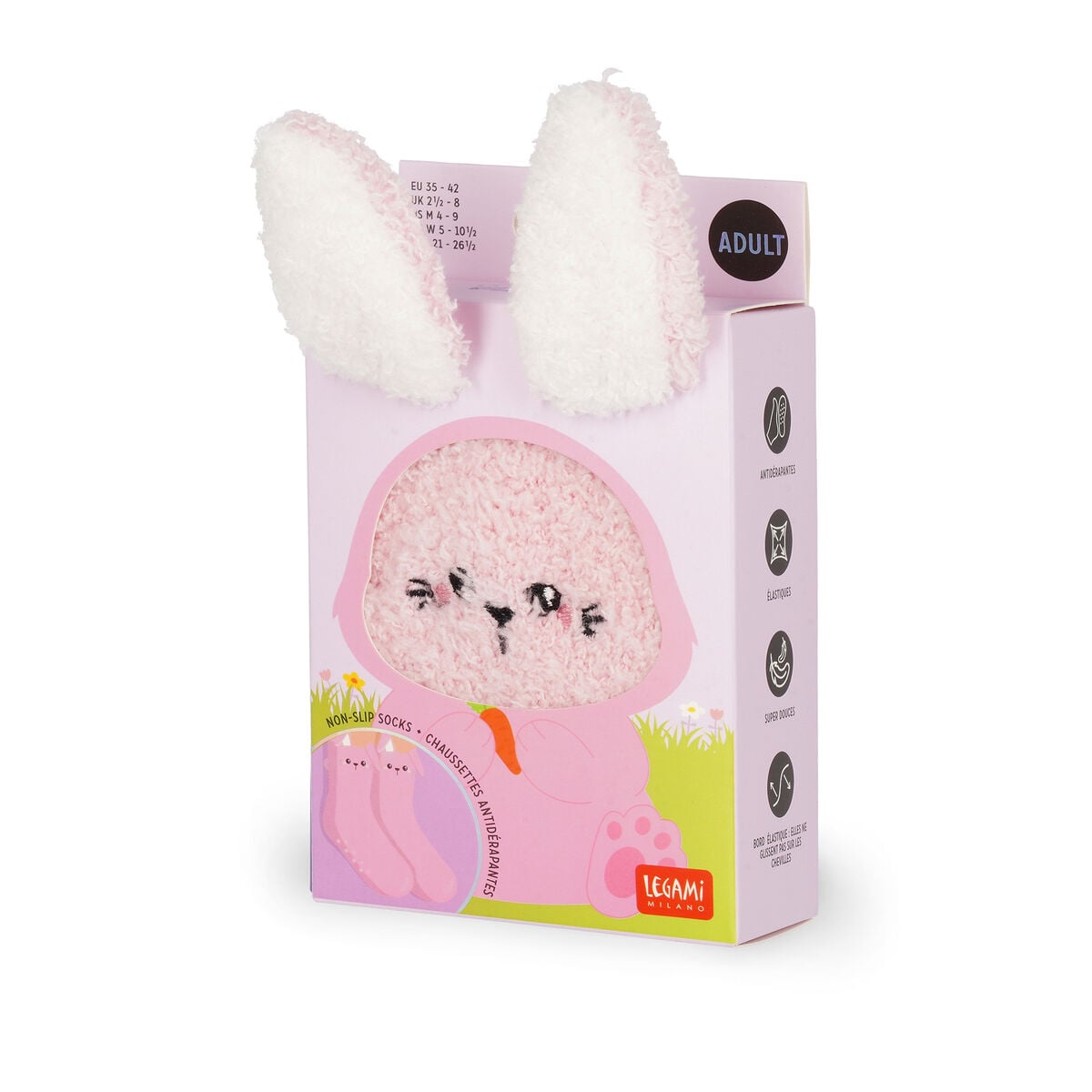 Legami - Non-slip Bunny Socks Adults - It's a Match!