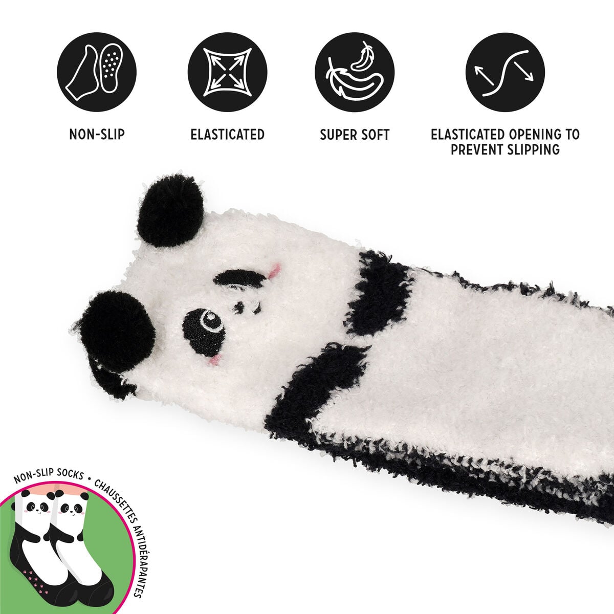 Legami - Non-Slip Panda Socks Adults - It's a Match!