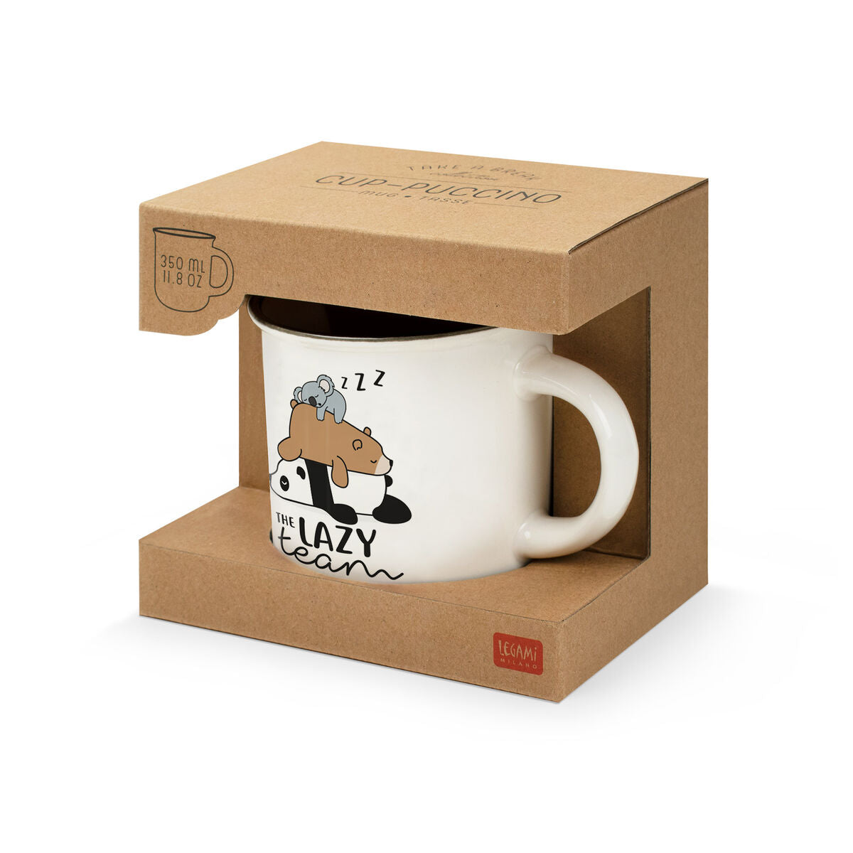 Legami - Porcelain Mug - Lazy Team - Cup-Puccino