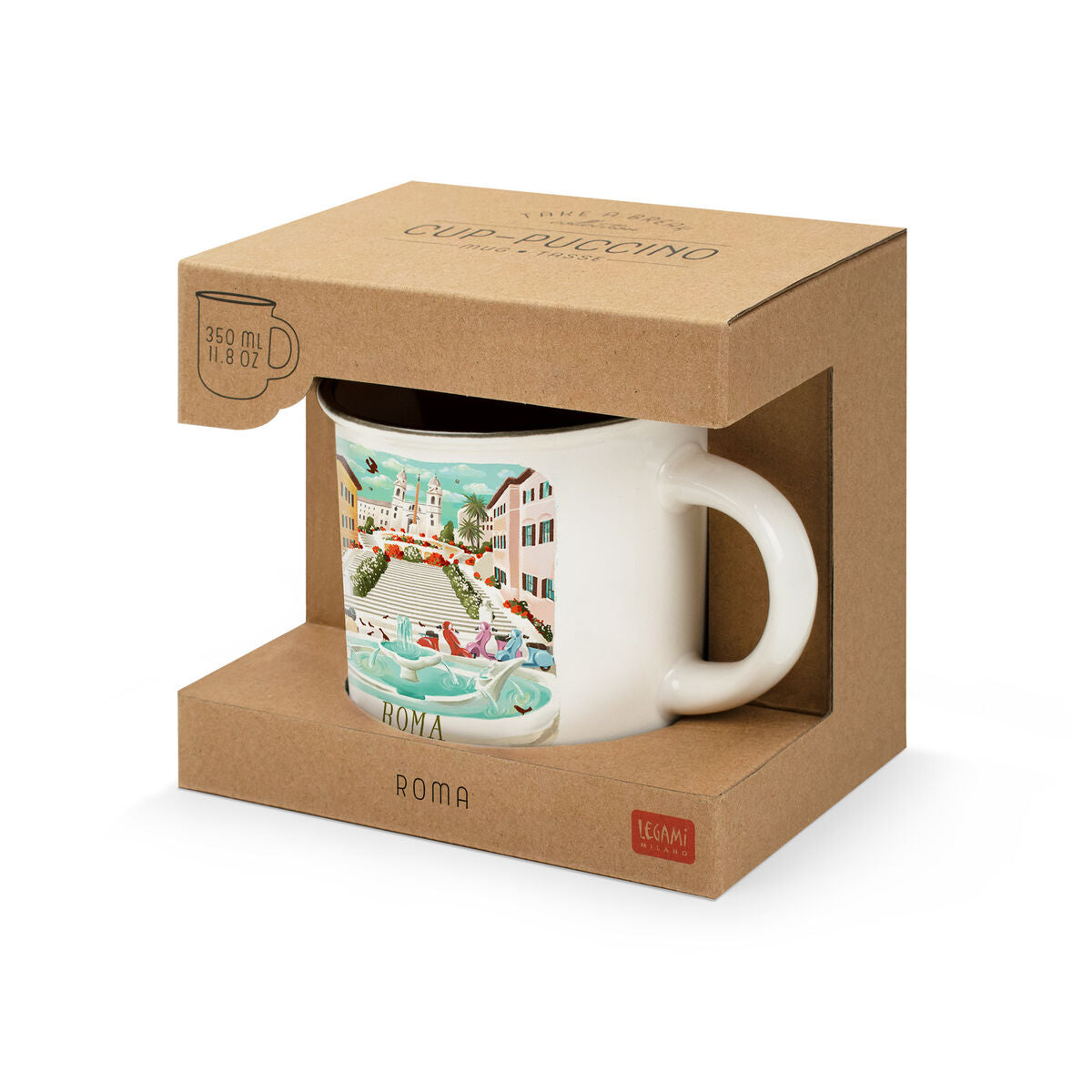 Legami - Porcelain Mug - Roma - Cup-Puccino