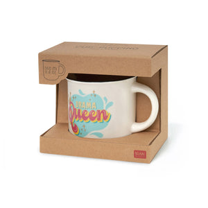 Legami - New Bone China Porcelain Mug with Drama Queen-Themed Illustration