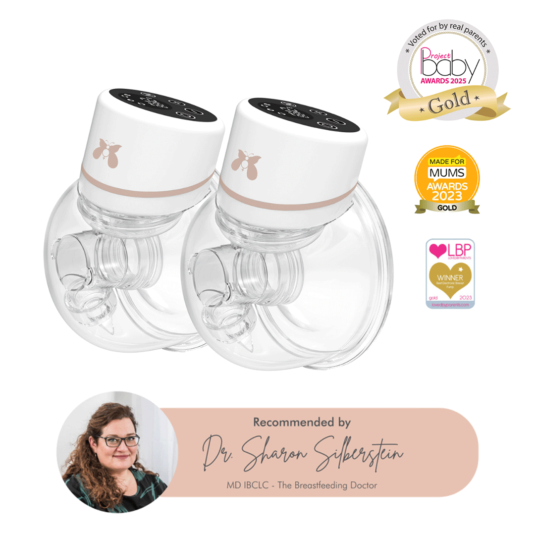 Fraupow Double Wearable Hands-Free Breast Pump - White-Breast Pumps-White- | Natural Baby Shower