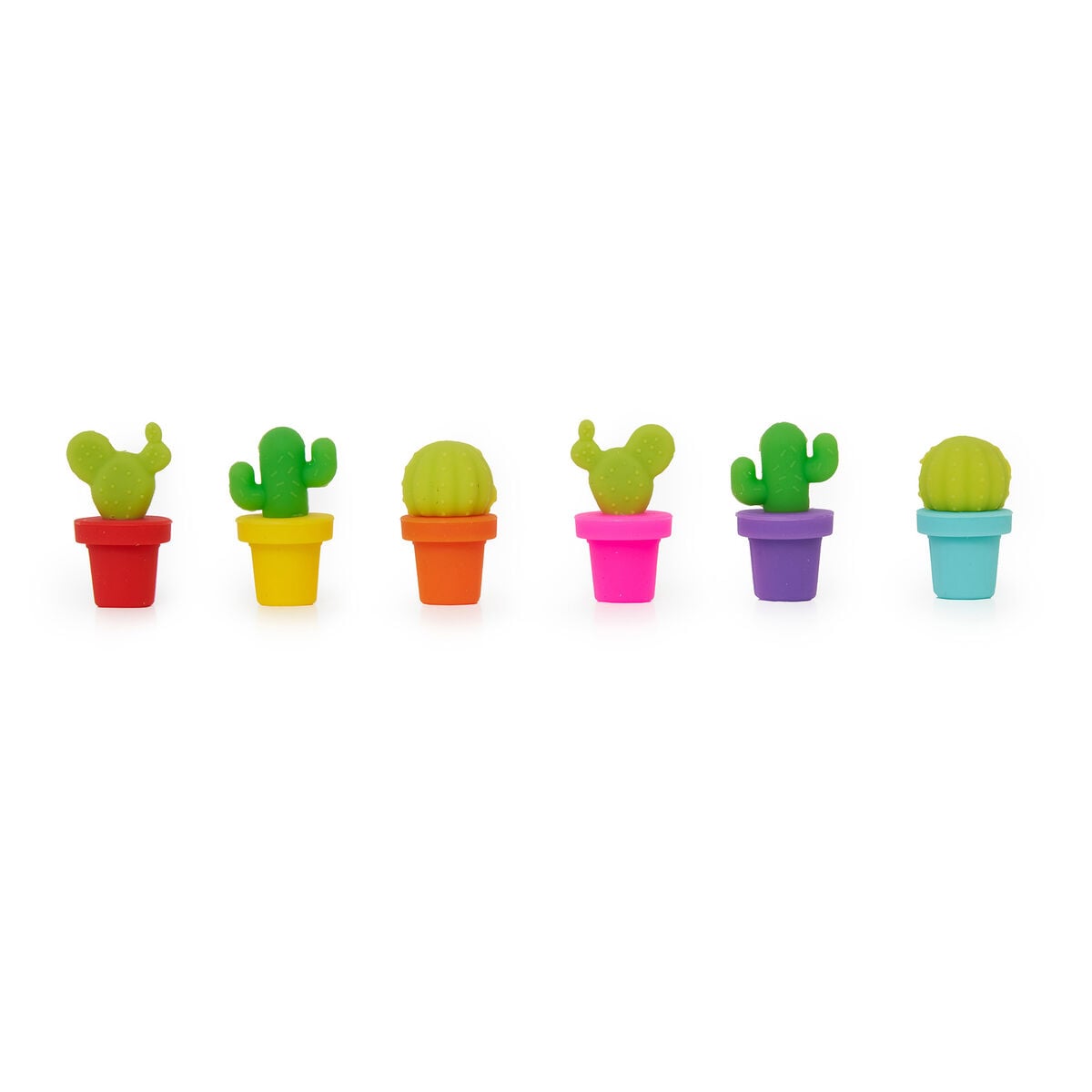 Legami - Set of 6 Drink Markers - Cactus Multicolour - Fiesta!