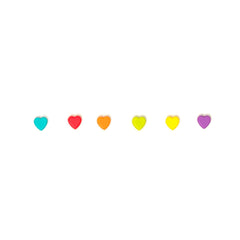 Legami - Set of 6 Drink Markers - Heart - Love Is In Glass!