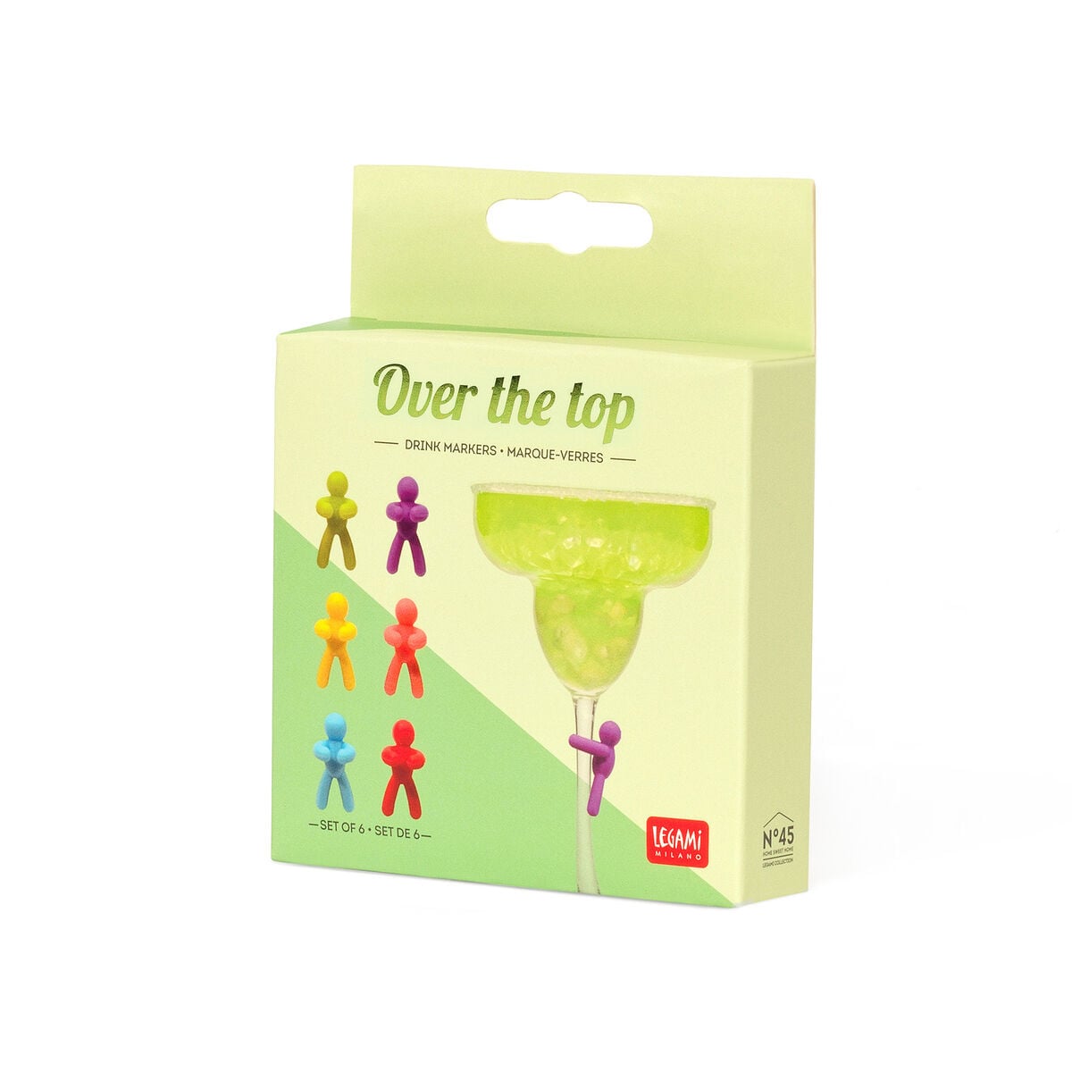 Legami - Set of 6 Drink Markers - Over Top