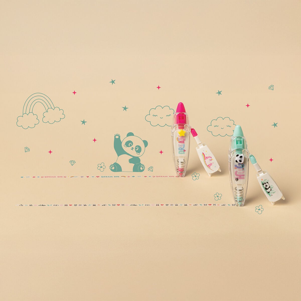 Legami - Panda Tape Kalem Decoration - Deco Tape